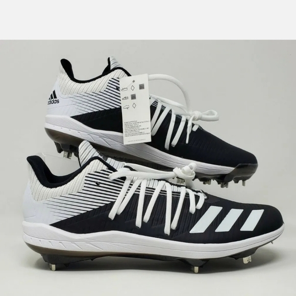 Adidas Afterburner 6 Baseball Cleats Metal  Black White Men’s Size Multi DB3433 - Picture 1 of 13